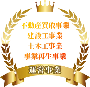 不動産買取事業,建設工事業,土木工事業,事業再生事業